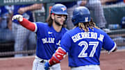 Bo BIchette y Vladimir Guerrero Jr. son dos de las jóvenes estrellas de los Azulejos 
