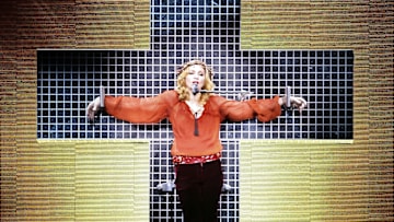 Madonna on a cross