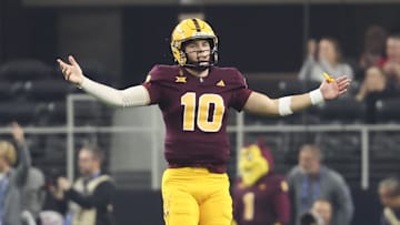 Arizona State Sun Devils quarterback Sam Leavitt (10).