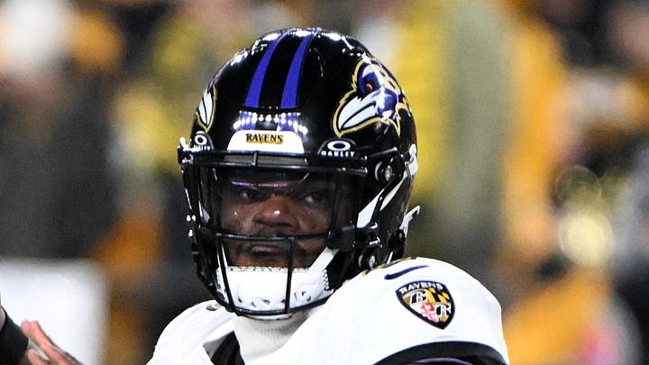 Jan 4, 2026; Pittsburgh, Pennsylvania, USA; Baltimore Ravens quarterback Lamar Jackson (8) practices before the game at Acrisure Stadium. Mandatory Credit: Barry Reeger-Imagn Images