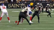 Carl Granderson was flagged for a tough roughing the passer penalty that had NFL fans up in arms. 
