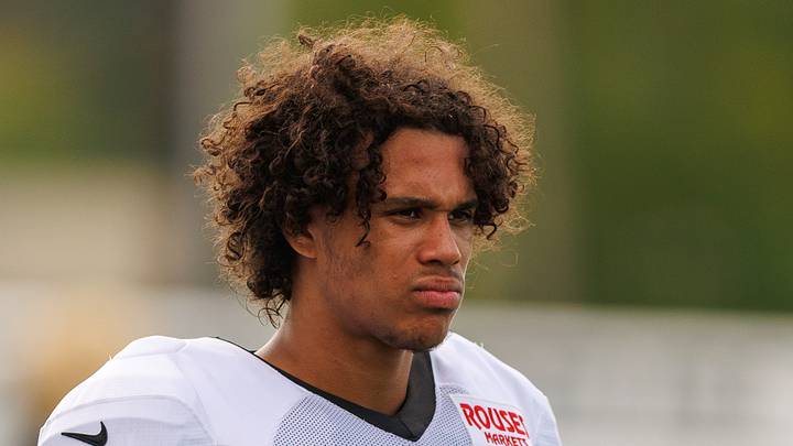 New Orleans Saints wide receiver Jordyn Tyson (0)