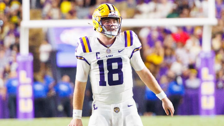 LSU Tigers quarterback Garrett Nussmeier is looking to lead his team to a 5-0 start. LSU Tigers quarterback Garrett Nussmeier is looking to lead his team to a 5-0 start.
