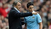 Roberto Mancini et Samir Nasri se sont côtoyés à Manchester City.