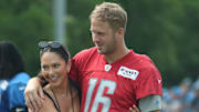 Christen Harper and Jared Goff