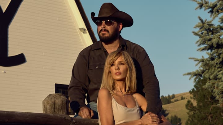 L-R: Cole Hauser as Rip Wheeler and Kelly Reilly as Beth Dutton on episode 513 of Paramount Network's Yellowstone