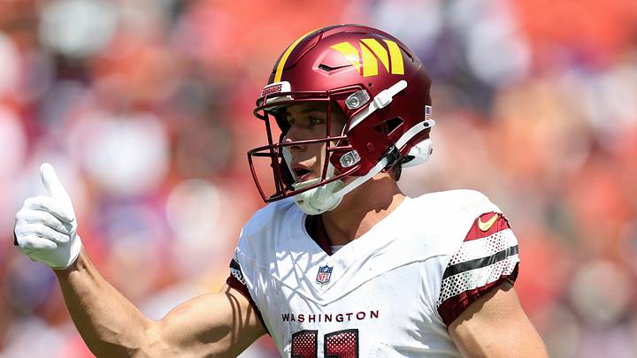 Washington Commanders wide receiver Luke McCaffrey