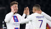 Mbappe y Ramos con el PSG