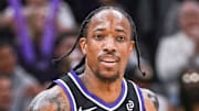 Oct 26, 2025; Sacramento, California, USA; Sacramento Kings guard/forward Demar Derozan (10) runs back on defense after scoring against the Los Angeles Lakers during the second quarter at Golden 1 Center. Mandatory Credit: Ed Szczepanski-Imagn Images