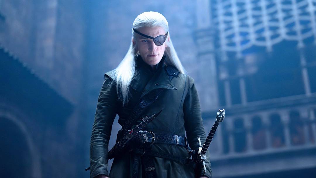 Ewan Mitchell as Aemond Targaryen in House of the Dragon season 3