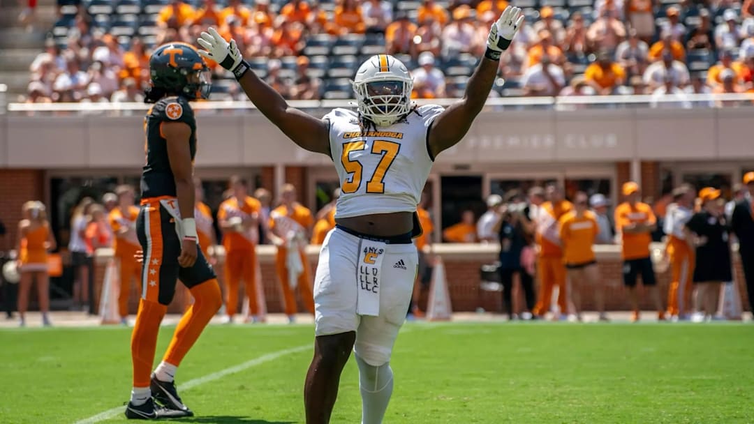 Chattanooga defensive lineman Jamarr Jones (57)