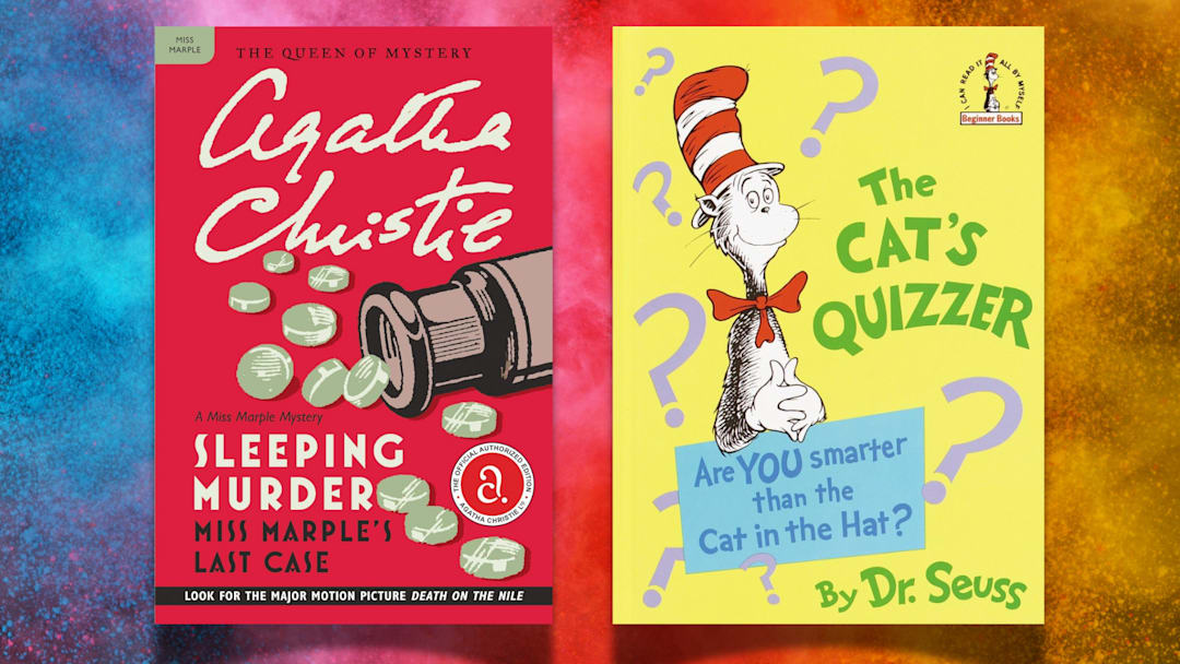‘Sleeping Murder’ by Agatha Christie and ‘The Cat’s Quizzer’ by Dr. Seuss