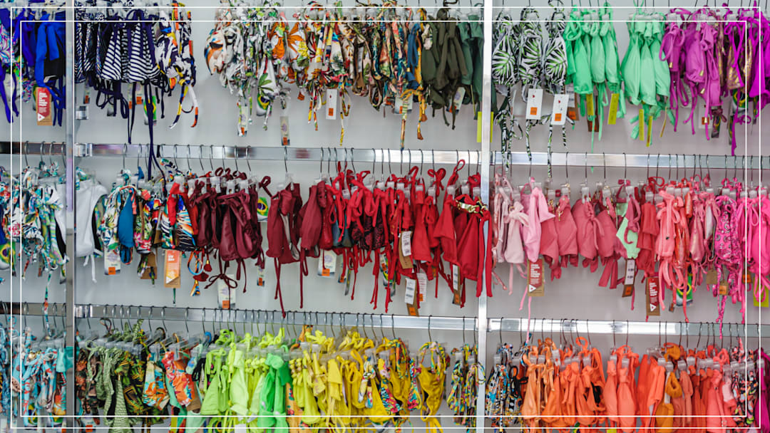 Bikinis displayed in Miami Beach, Fla.