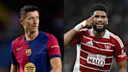 R. Lewandowski (FC Barcelone) - Mahdi Camara (Brest) | Getty Images