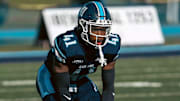 Former Maine Black Bears defensive back Shakur Smalls during 2023 season