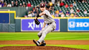 Texas State pitcher Matthew Tippie.