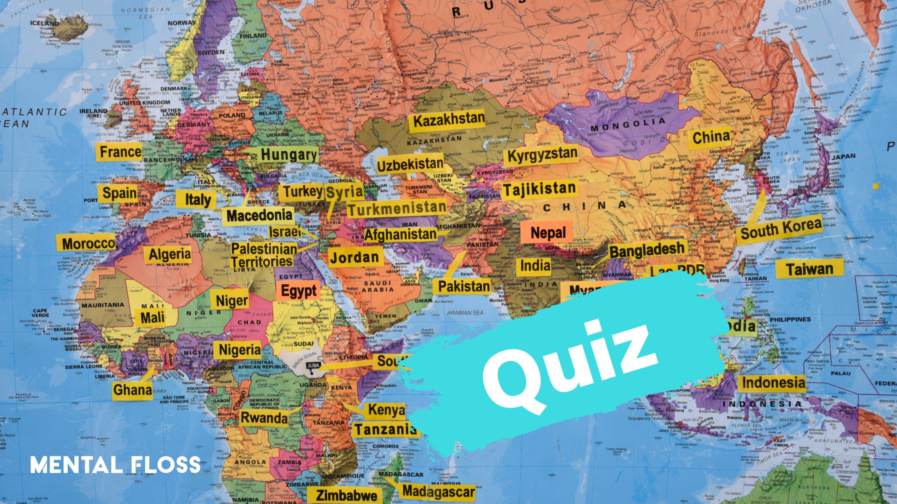 Quiz: How Fast Can You Identify These Countries by Their Borders?