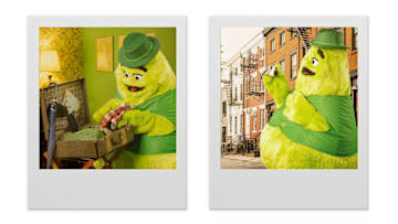 Uncle O’Grimacey celebrates Shamrock Shake season