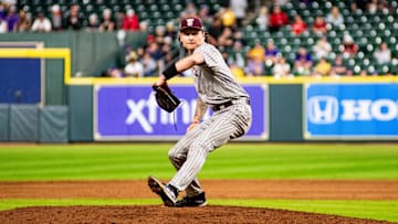 Texas State pitcher Matthew Tippie.