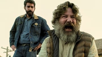 Rahul Kohli and Robert Longstreet in Midnight Mass