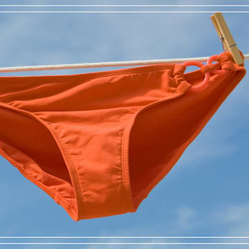 Orange bikini bottoms