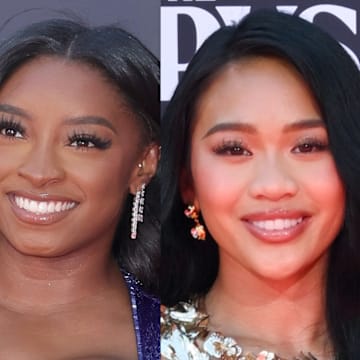 Ilona Maher, Simone Biles, Suni Lee at the 2025 ESPY Awards.