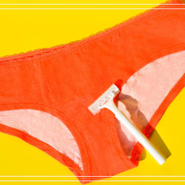 Orange bikini bottoms.