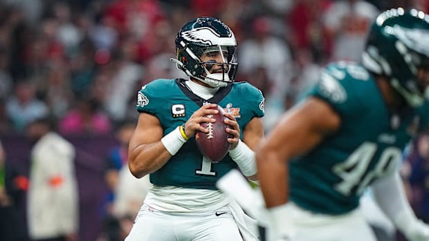 Hurts earned Super Bowl MVP, throwing for 221 yards and two touchdowns.