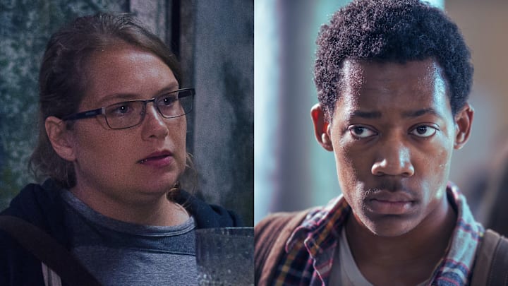 Merritt Wever, Tyler James Williams in The Walking Dead
