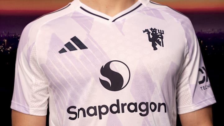 Manchester United's 2025/26 away kit. Manchester United's 2025/26 away kit.