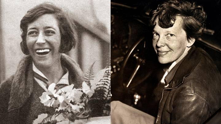 Amy Johnson, Amelia Earhart