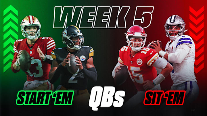 Start Em, Sit Em Quarterbacks: Week 5