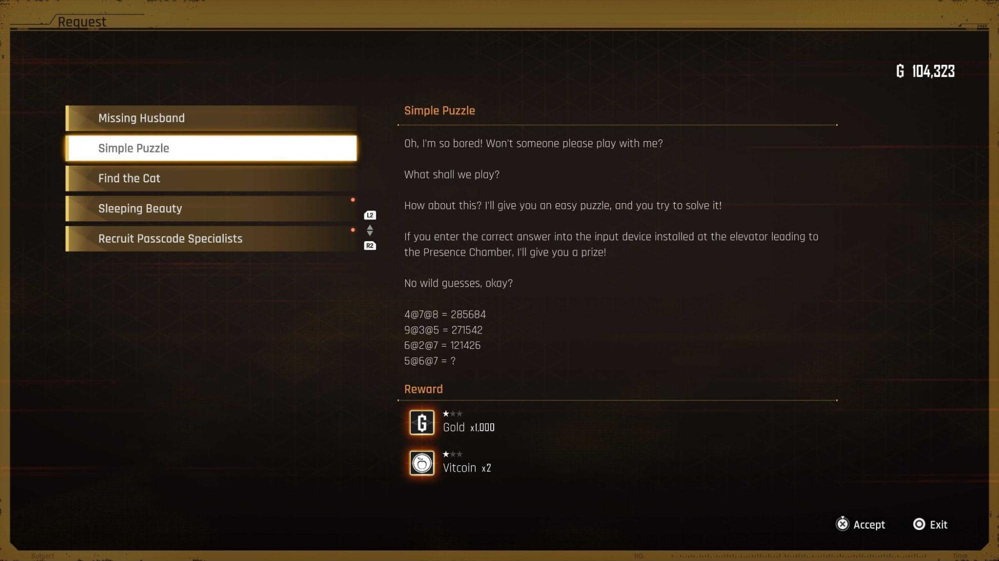 Stellar Blade simple puzzle