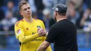 Matheo Raab mit Steffen Baumgart