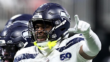 Nick Emmanwori of the Seattle Seahawks celebrates