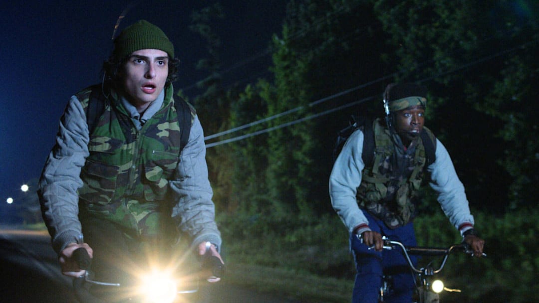 Finn Wolfhard and Caleb McLaughlin in Stranger Things season 5. Courtesy of Netflix © 2025