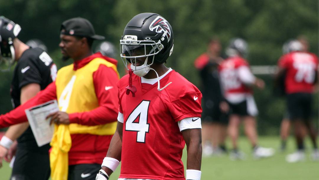 Wide Receiver Jahan Dotson at Atlanta Falcons OTAs