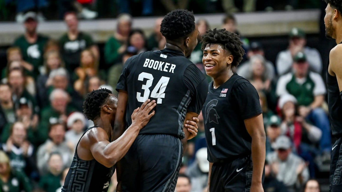 Michigan State men’s basketball center Xavier Booker talks about Jeremy Fears Jr.