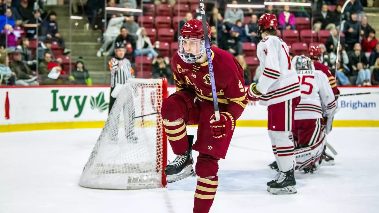 Boston College Hockey Forward Ryan Leonard Confirms Return For Sophomore Season