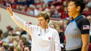 Indiana Head Coach Teri Moren during the Indiana versus Stanford women's basketball game at Simon Skjodt Assembly Hall on Sunday, Nov. 17, 2024.