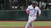 Daytona Tortuga’s Alfredo Duno (16) steals second base during a game against Clearwater Threshers at Jackie Robinson Ballpark in Daytona Beach, Sunday, Aug. 31, 2025.