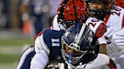 Images from the San Diego State at Nevada football game at Mackay Stadium on Saturday Oct. 11, 2025. SDSU won 44-10.