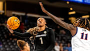 Vanderbilt guard Mikayla Blakes (1) shoots against Arizona at Acrisure Arena in Palm Desert, Calif., on Tuesday, November 26, 2024.