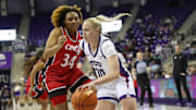 TCU's Haley Van Lith in the win over Cincinnati