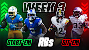 Start Em, Sit Em Running Backs: Week 3