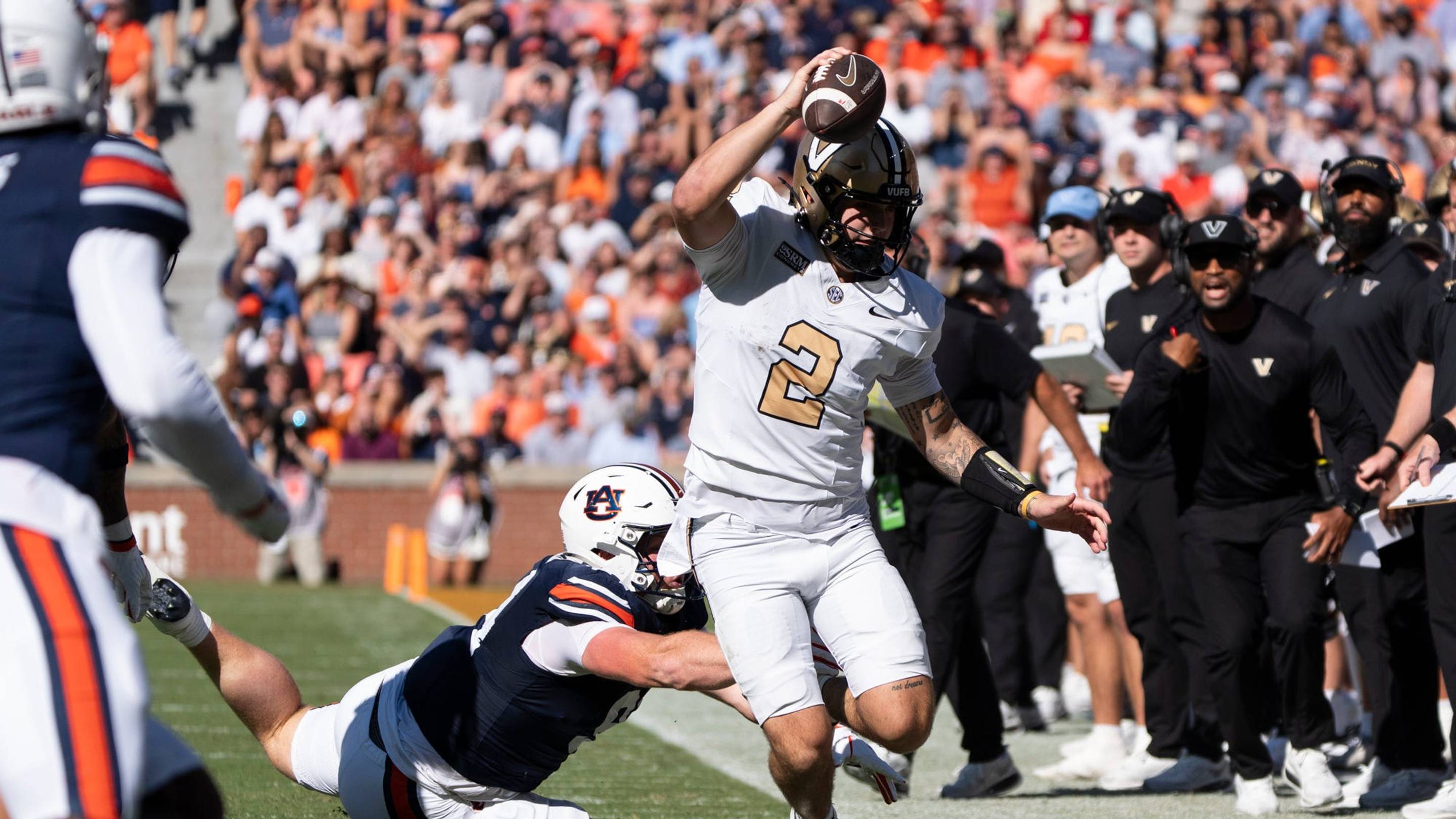Vanderbilt Football Is Still Working To Support Jared Curtis After Auburn Loss