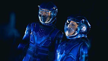 Doctor Who. Image shows Belinda Chandra (Varada Sethu), The Doctor (Ncuti Gatwa)CREDIT: BBC Studios/Disney/Bad Wolf