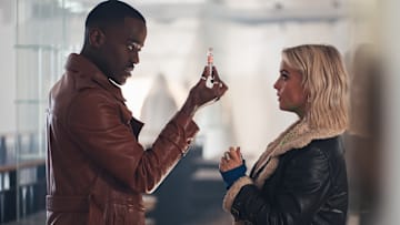 Doctor Who. Image shows The Doctor (Ncuti Gatwa) Ruby Sunday (Millie Gibson) Credit: James Pardon/BBC Studios/Disney/Bad Wolf