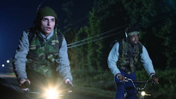 Finn Wolfhard and Caleb McLaughlin in Stranger Things season 5. Courtesy of Netflix © 2025