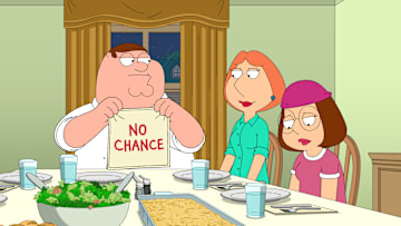 FAMILY GUY: When the guys volunteer to chaperone the high school prom, Quagmire hits it off with Courtney (guest voice Mandy Moore) only to discover that she is his daughter. To his and the gangÕs surprise, Quagmire makes a serious effort to embrace parenting Courtney, joining Peter and Meg on an ill-fated father-daughter camping trip in the all-new ÒNo Giggity, No DoubtÓ episode of FAMILY GUY airing Sunday, March 10 (9:00-9:30 PM ET/PT) on FOX. FAMILY GUY ª and © 2019 TCFFC ALL RIGHTS RESERVED.